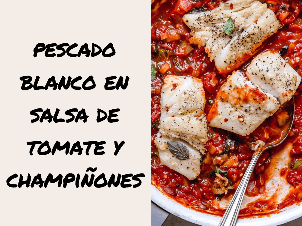 Wild-Caught White Fish with Tomato & Mushroom Sauce